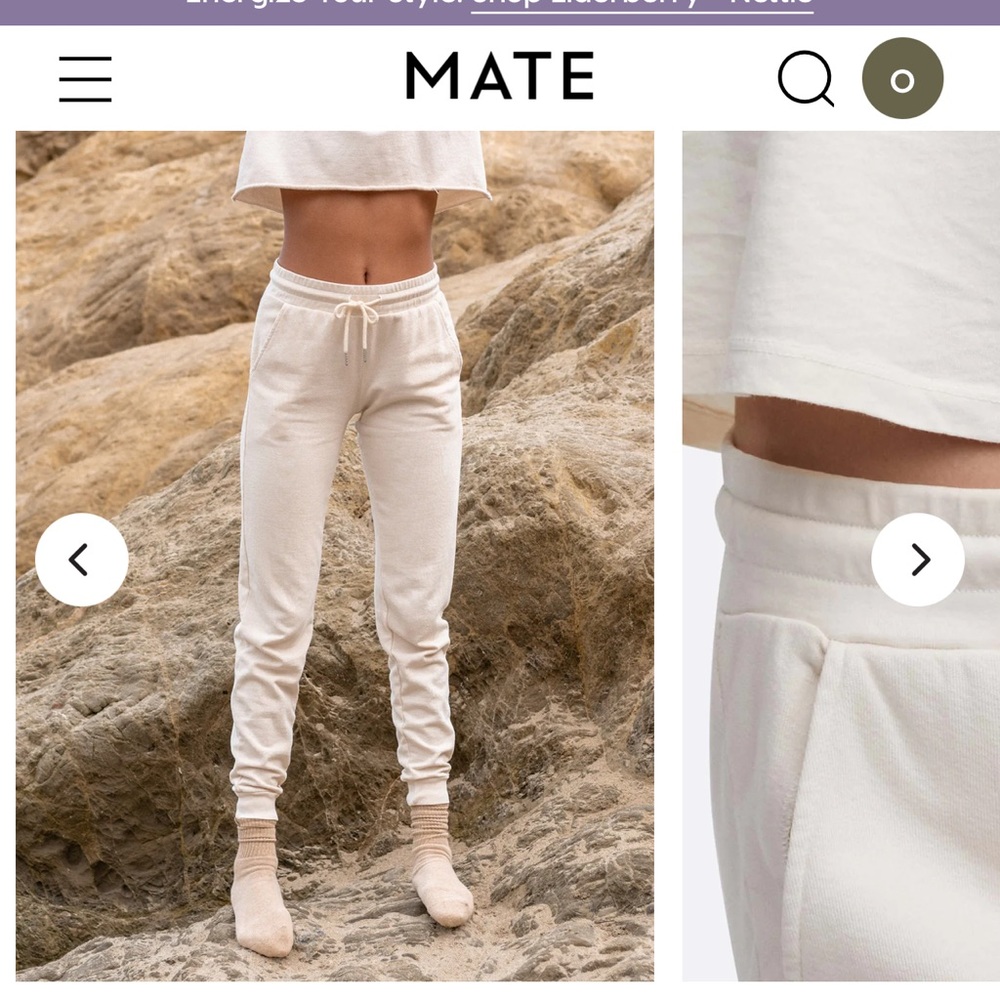 MATE the label organic terry classic jogger